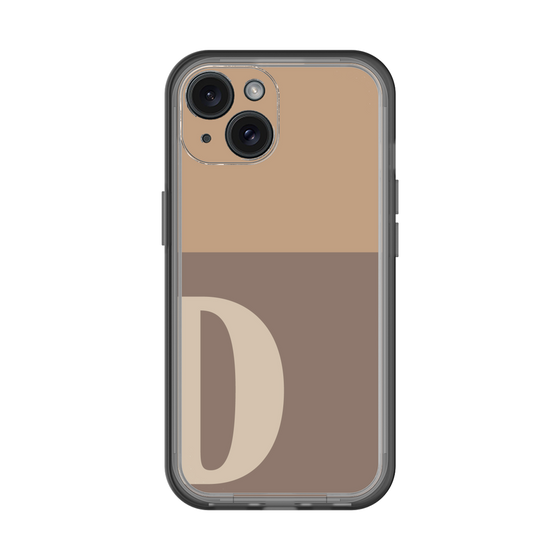 Slim Protection Premium Case［ オリジナル - initial two tone - D brown ］