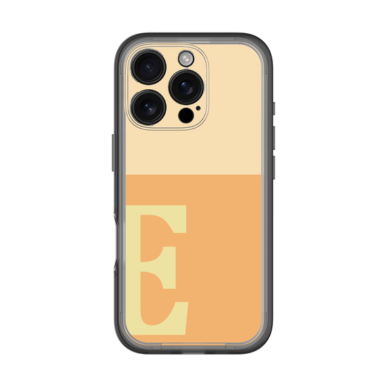 Slim Protection Premium Case［ オリジナル - initial two tone - E orange ］