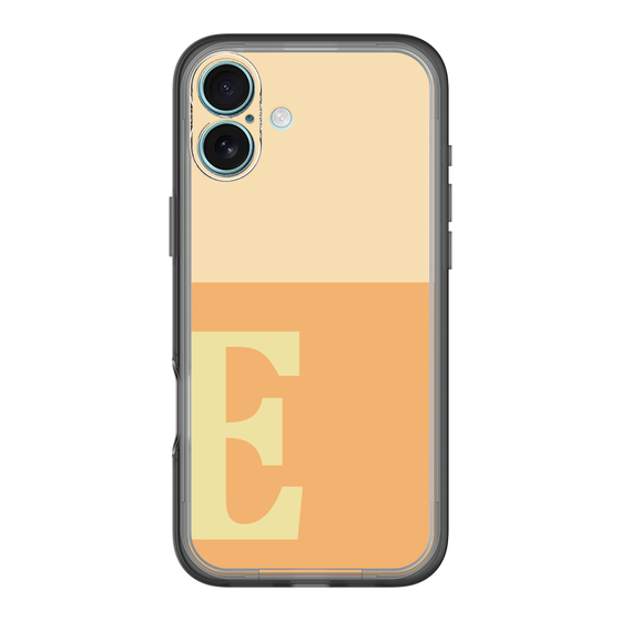 Slim Protection Premium Case［ オリジナル - initial two tone - E orange ］