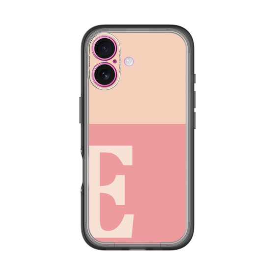 Slim Protection Premium Case［ オリジナル - initial two tone - E pink ］