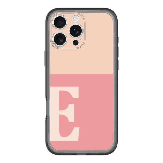 Slim Protection Premium Case［ オリジナル - initial two tone - E pink ］