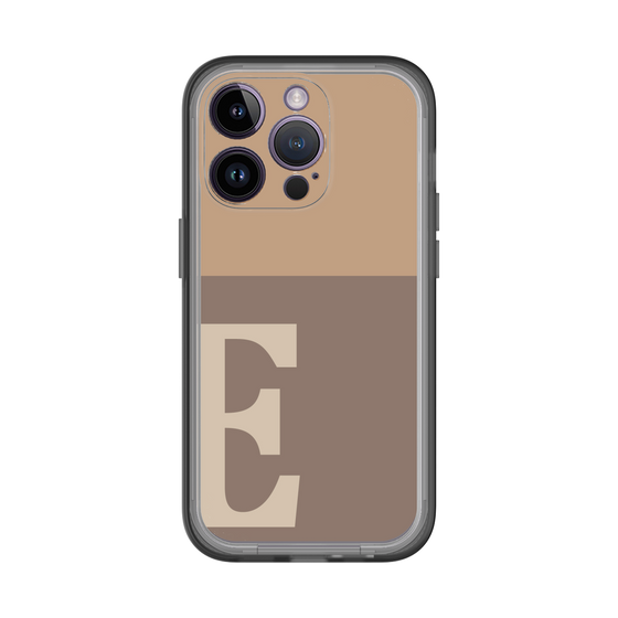 Slim Protection Premium Case［ オリジナル - initial two tone - E brown ］