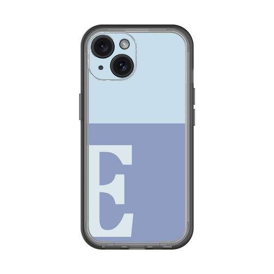 Slim Protection Premium Case［ オリジナル - initial two tone - E blue ］