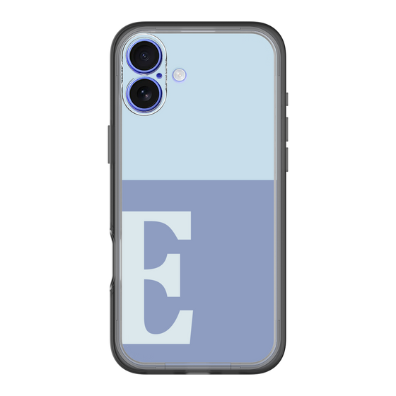 Slim Protection Premium Case［ オリジナル - initial two tone - E blue ］