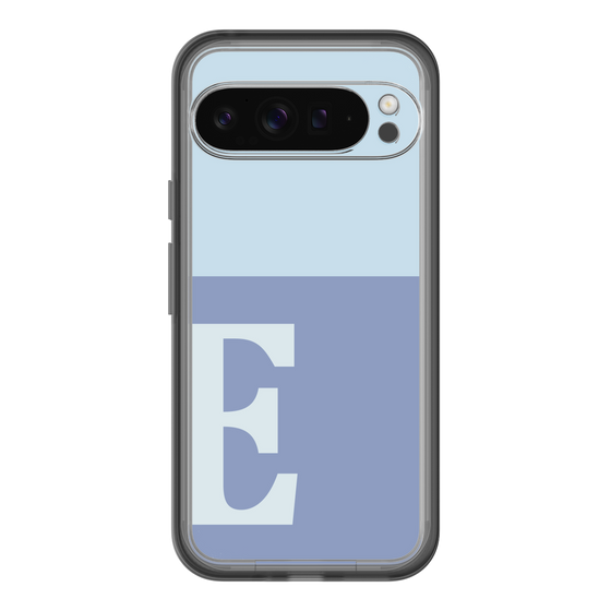 Slim Protection Premium Case［ オリジナル - initial two tone - E blue ］