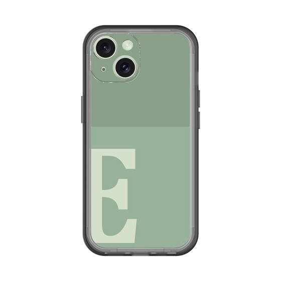 Slim Protection Premium Case［ オリジナル - initial two tone - E green ］