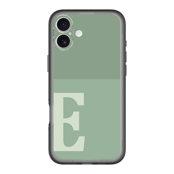 Slim Protection Premium Case［ オリジナル - initial two tone - E green ］