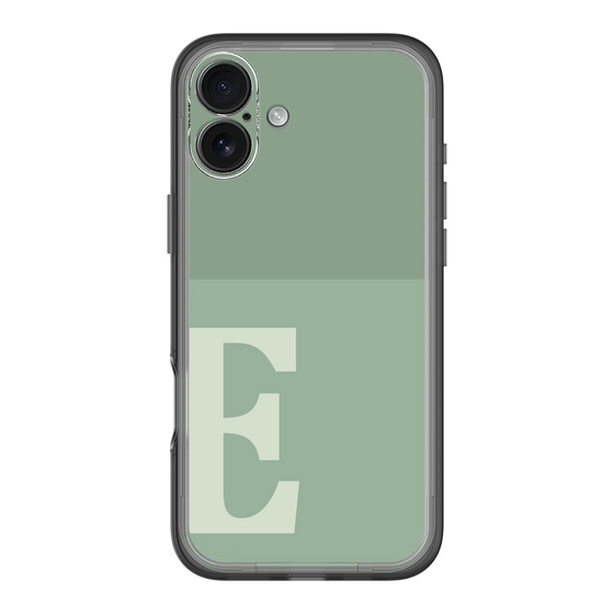 Slim Protection Premium Case［ オリジナル - initial two tone - E green ］