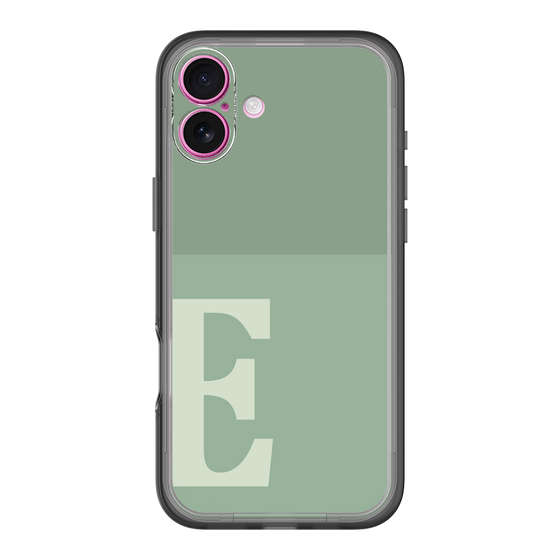 Slim Protection Premium Case［ オリジナル - initial two tone - E green ］