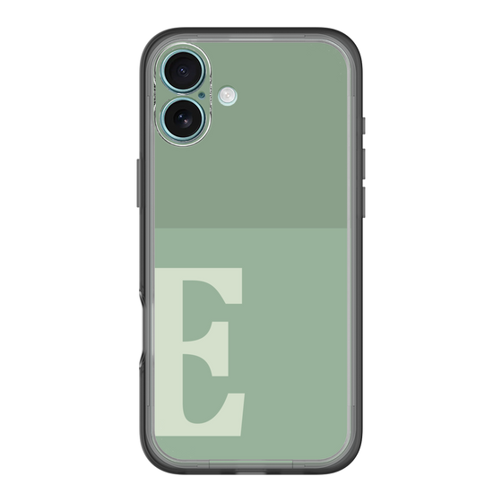 Slim Protection Premium Case［ オリジナル - initial two tone - E green ］