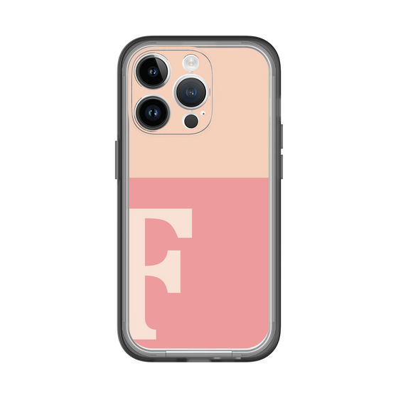Slim Protection Premium Case［ オリジナル - initial two tone - F pink ］