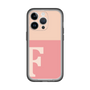 Slim Protection Premium Case［ オリジナル - initial two tone - F pink ］