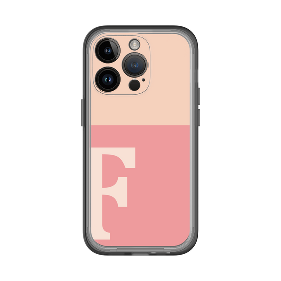 Slim Protection Premium Case［ オリジナル - initial two tone - F pink ］