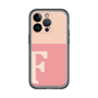 Slim Protection Premium Case［ オリジナル - initial two tone - F pink ］