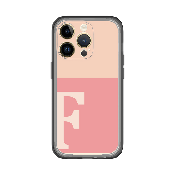 Slim Protection Premium Case［ オリジナル - initial two tone - F pink ］