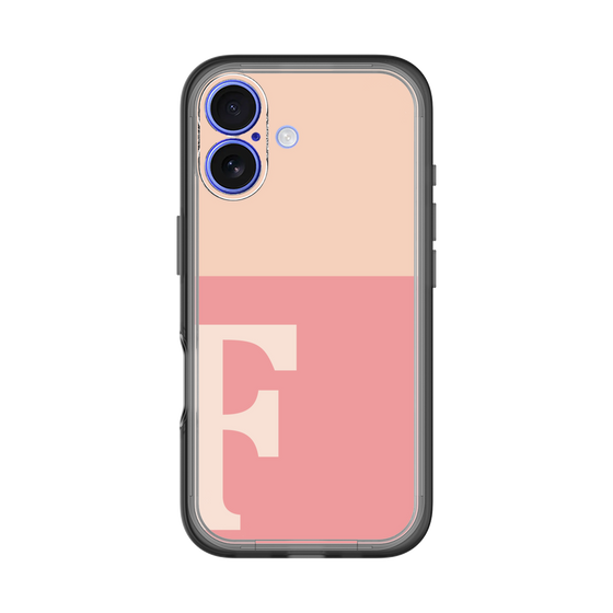 Slim Protection Premium Case［ オリジナル - initial two tone - F pink ］