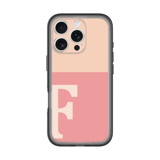Slim Protection Premium Case［ オリジナル - initial two tone - F pink ］