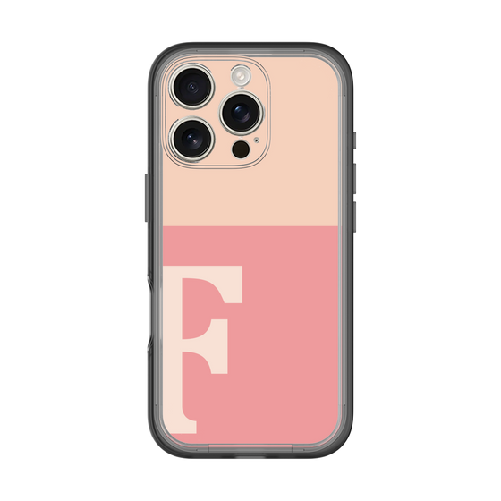 Slim Protection Premium Case［ オリジナル - initial two tone - F pink ］