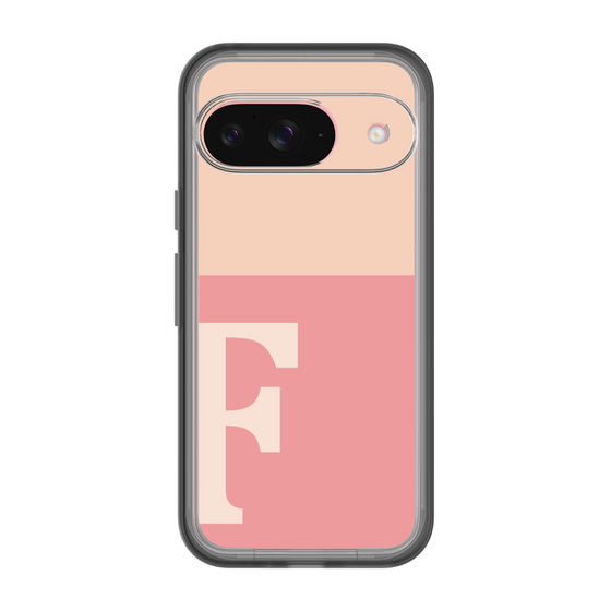 Slim Protection Premium Case［ オリジナル - initial two tone - F pink ］