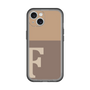 Slim Protection Premium Case［ オリジナル - initial two tone - F brown ］