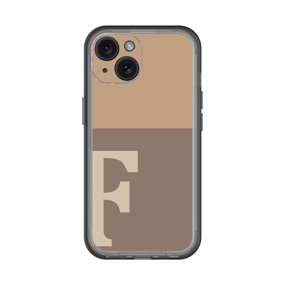 Slim Protection Premium Case［ オリジナル - initial two tone - F brown ］