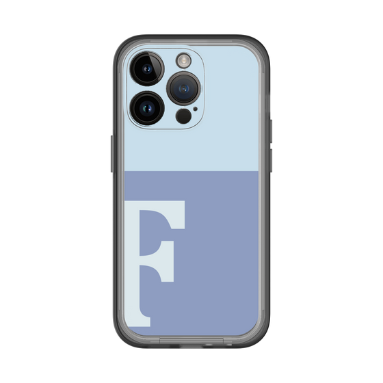 Slim Protection Premium Case［ オリジナル - initial two tone - F blue ］