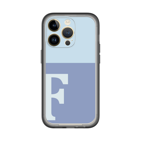 Slim Protection Premium Case［ オリジナル - initial two tone - F blue ］