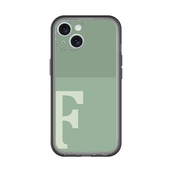 Slim Protection Premium Case［ オリジナル - initial two tone - F green ］