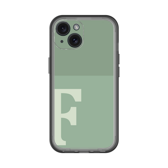 Slim Protection Premium Case［ オリジナル - initial two tone - F green ］
