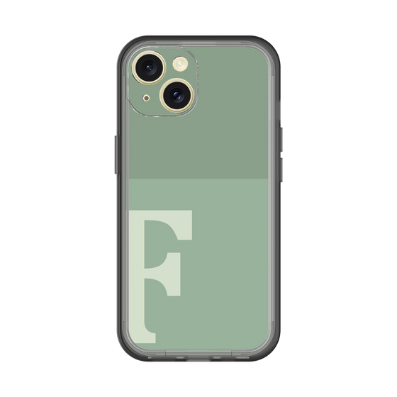 Slim Protection Premium Case［ オリジナル - initial two tone - F green ］