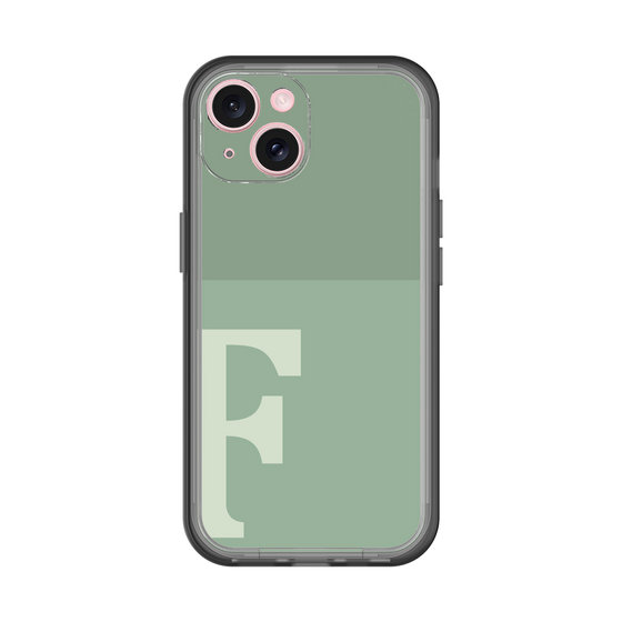 Slim Protection Premium Case［ オリジナル - initial two tone - F green ］