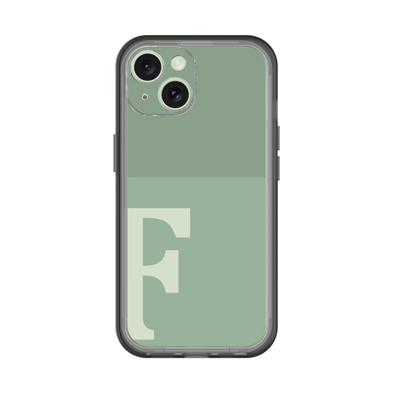 Slim Protection Premium Case［ オリジナル - initial two tone - F green ］