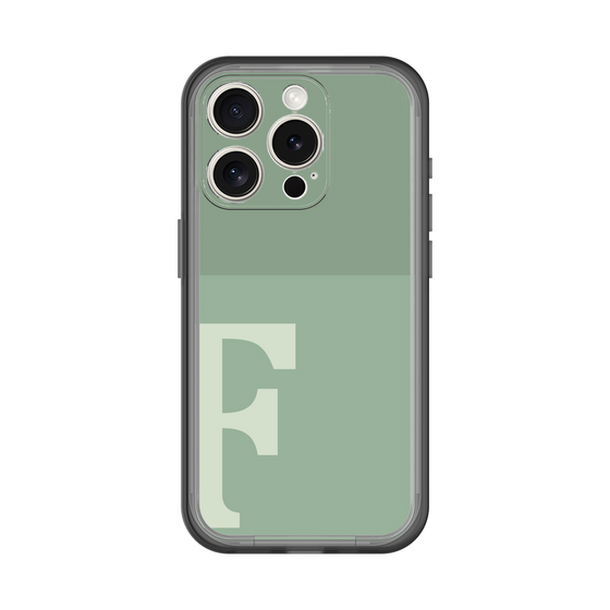 Slim Protection Premium Case［ オリジナル - initial two tone - F green ］