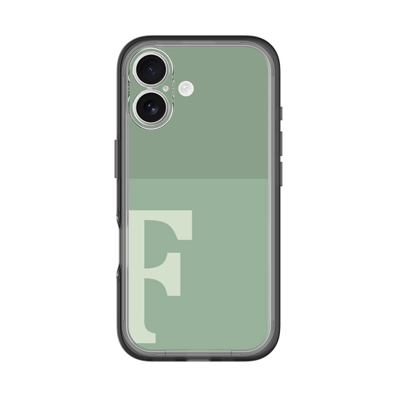 Slim Protection Premium Case［ オリジナル - initial two tone - F green ］