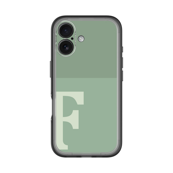 Slim Protection Premium Case［ オリジナル - initial two tone - F green ］