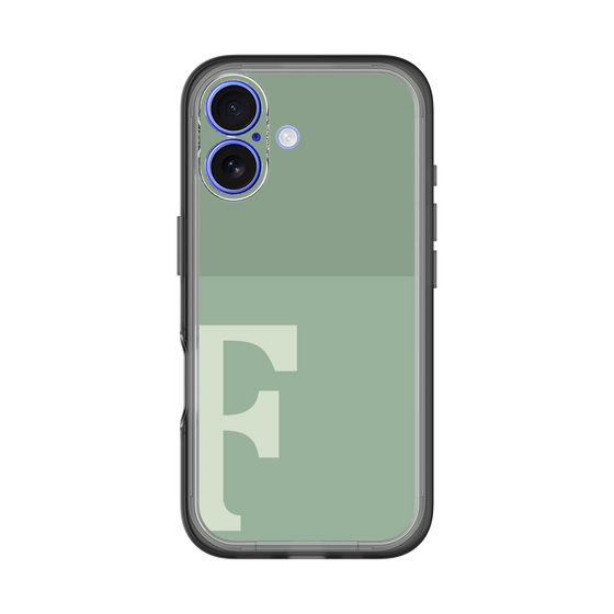Slim Protection Premium Case［ オリジナル - initial two tone - F green ］