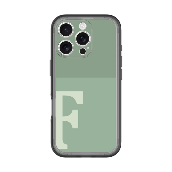 Slim Protection Premium Case［ オリジナル - initial two tone - F green ］