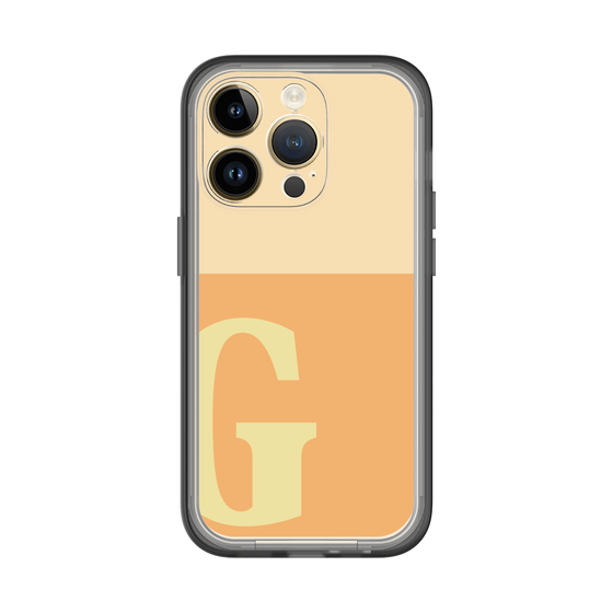 Slim Protection Premium Case［ オリジナル - initial two tone - G orange ］
