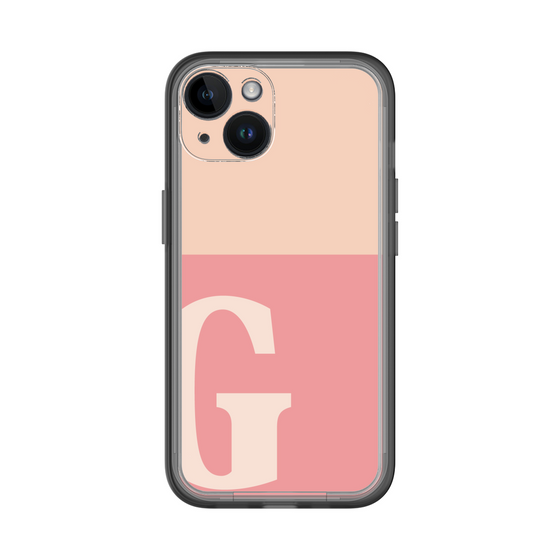 Slim Protection Premium Case［ オリジナル - initial two tone - G pink ］