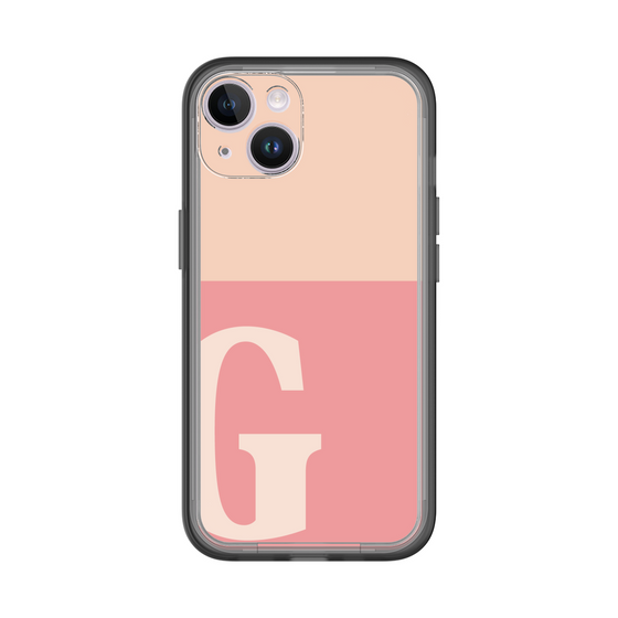 Slim Protection Premium Case［ オリジナル - initial two tone - G pink ］