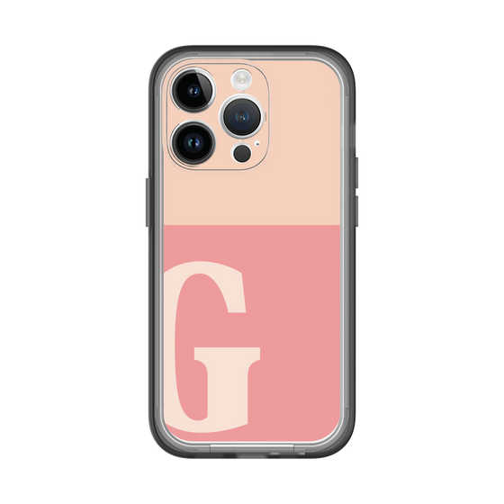 Slim Protection Premium Case［ オリジナル - initial two tone - G pink ］