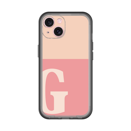 Slim Protection Premium Case［ オリジナル - initial two tone - G pink ］