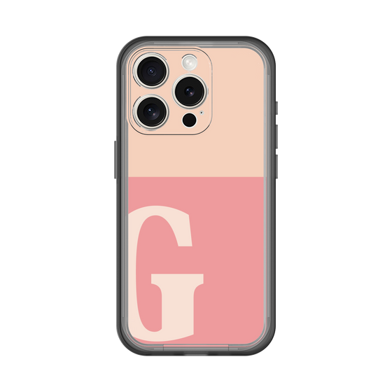Slim Protection Premium Case［ オリジナル - initial two tone - G pink ］