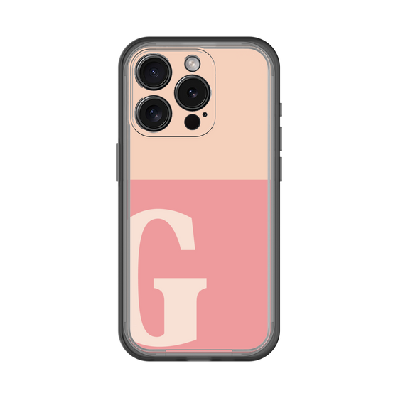 Slim Protection Premium Case［ オリジナル - initial two tone - G pink ］