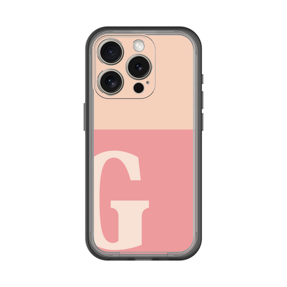 Slim Protection Premium Case［ オリジナル - initial two tone - G pink ］