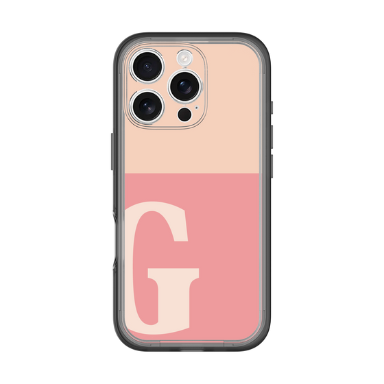 Slim Protection Premium Case［ オリジナル - initial two tone - G pink ］