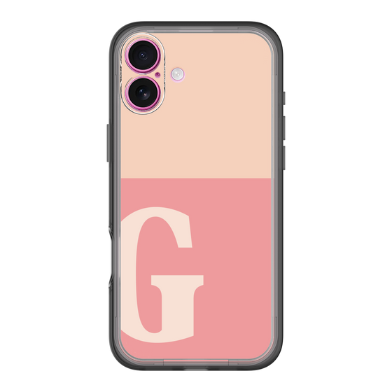Slim Protection Premium Case［ オリジナル - initial two tone - G pink ］