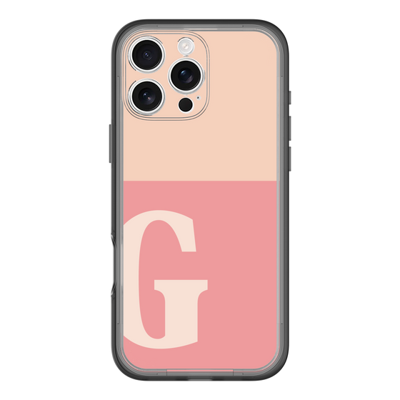 Slim Protection Premium Case［ オリジナル - initial two tone - G pink ］