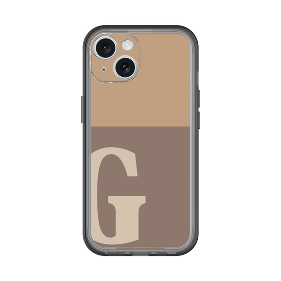 Slim Protection Premium Case［ オリジナル - initial two tone - G brown ］