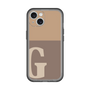 Slim Protection Premium Case［ オリジナル - initial two tone - G brown ］